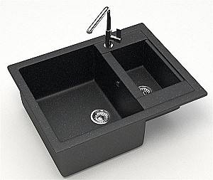 Chiuveta de bucatarie Marrbaxx F019Q4 Black Mat