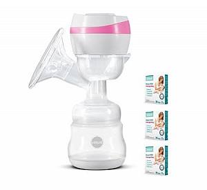 Pompa electrica de san Bebumi BS1(pink) + set 90 pungi