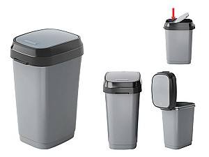 Мусорное ведро KIS с откидной крышкой 30л серый