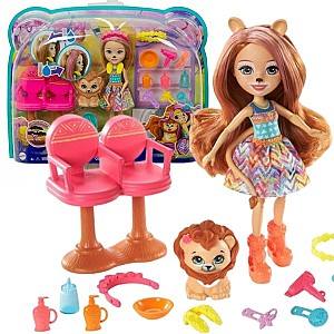 Papusa Enchantimals Salon de coafura