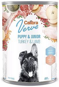 Hrana umeda pentru caini Calibra Verve Puppy&Junior Turkey&Lamb 400g