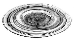 Тарелка Arda Cam GUSTO Alabaster Black 28 cm (6 шт)