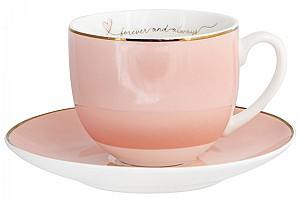 Set pentru ceai si cafea Casa Masa FOREVER 220 ml roz (6 buc)