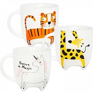 Set pentru ceai si cafea Casa Masa ANIMALE 330 ml (6 buc)