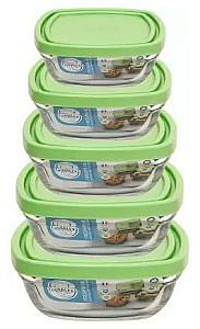 Набор пищевых контейнеров DURALEX FRESHBOX Набор 5 шт. зеленый