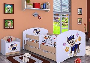 Детская кровать Happy Baby Happy Police Dog L02 с ящиком (White/Light Pear)