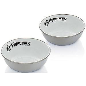  Petromax Enamel Bowls white 2 pieces