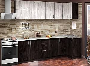Set mobila bucatarie Modern Paola 2.6/0.8m (Wenge Magic/Craft Oak White)