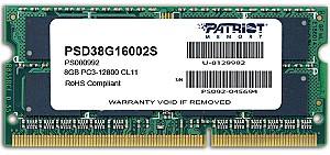 Memorie operativa RAM PATRIOT Signature Line 1x8GB DDR3-1600MHz SODIMM