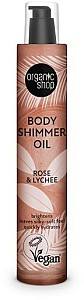 Массажное масло Organic Shop Body Shimmer Oil Rose and Lychee