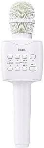 Microfon voce HOCO BK5 Cantando Wireless White