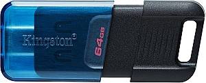 Флеш память USB Kingston DataTraveler 80M Black/Blue