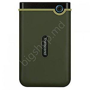 Hard disk extern Transcend 2.5 External HDD 1.0TB (USB3.0) StoreJet 25M3G Slim Military Green