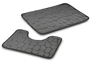 Covoras de baie Tadar Set Dark Grey 2pcs 60x40cm/50x40cm