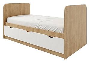 Pat ML Mobila Junior 2 80x200 Stejar Auriu/Alb