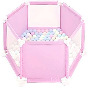 Манеж 4Play Happy Game Pink