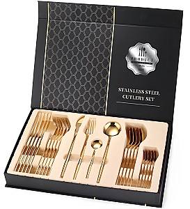 Set de tacimuri Product Polished Cutlery Gold 24pcs