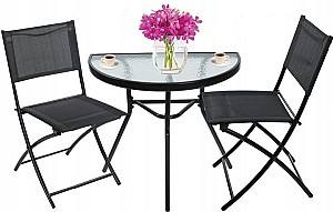 Set mobila de gradina Jumi OM-710313 Negru