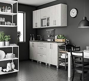 Set mobila bucatarie Fabrik Home Stone MDF 1.8 m piatră bej mat