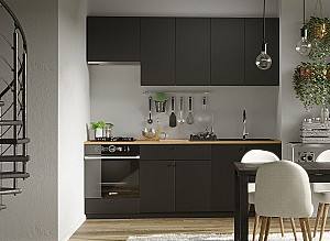 Set mobila bucatarie Fabrik Home Indivi MDF 2200 mm Black Light