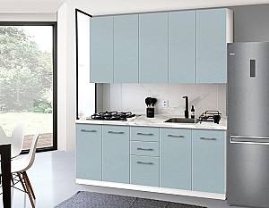 Set mobila bucatarie Modern Bono H110 2.0m (White/Blue)