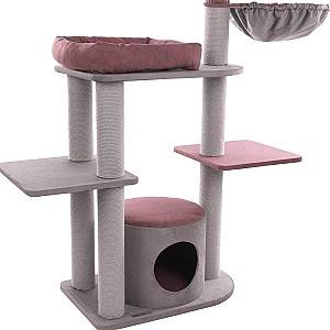 Ansamblu pentru pisici Flamingo ROSELLE STARLA Grey/Red 561390