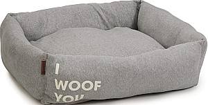 Лежак для собаки Beeztees WOOF YOU Grey