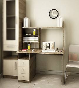 Письменный стол PS ПС-110 трюфель/шамони светлый