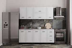 Set mobila bucatarie ML Mobila Eva 2m Alb lucios