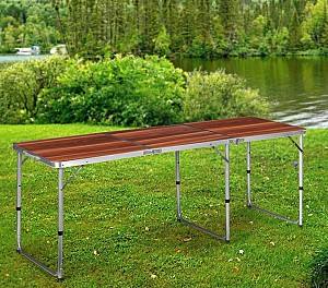 Раскладной стол Modern Home GB030-180 Коричневый/Серебристый