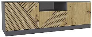 Tumba pentru televizor Confort-NV Bristol Antracit(Gri)/Stejar Artizan(Maro)
