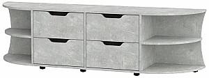 Тумба под телевизор KompaniT Одесса Ателье светлый (Серый)
