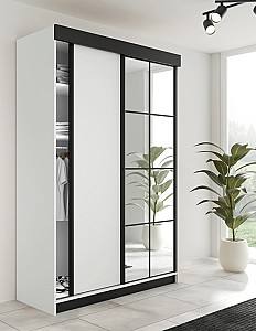 Шкаф-купе Prime Furniture Lamaro 167x205x59 Белый/Черный