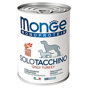 Hrana umeda pentru caini Monge SOLO PATE 100% turkey 400gr