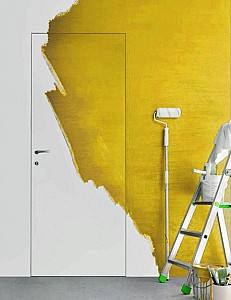 Дверное полотно Luxdoors Скрытый DANAPRIS 45 контур хром 800 правый