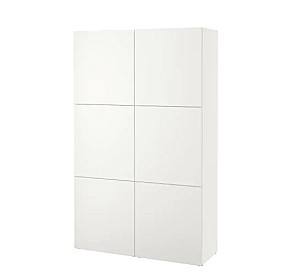Dulap IKEA Besta Lappviken white 120x40x192 cm