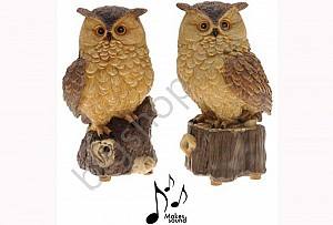 Decor pentru gradina ProGarden Suvenir "Bufnita" cu sunet 23362