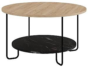 Журнальный столик DECO Corro Oak(Дуб)/Lotus(Черный)