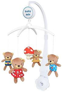 Carusel pentru patuc Baby Mix Bears TK/375M White