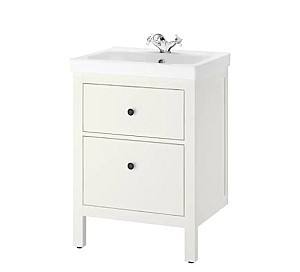 Шкаф под умывальник IKEA Hemnes / Odensvik white умывальник с 2 ящиками 63x49x89 см