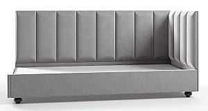 Pat ML Mobila Sharm 5 drept (90x200) Gri Deschis