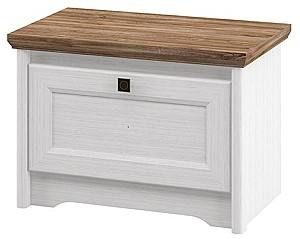 Обувница Неман Тиволи МН-035-30 Белый Структурный/Дуб Стирлинг(Коричневый)