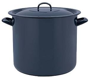 Кастрюля VLM эмалированный 30см, 18л, металлическая крышка (54161)