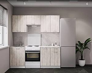 Кухонный гарнитур ML Mobila Омега-3 2/1.4 м Артвуд Белый