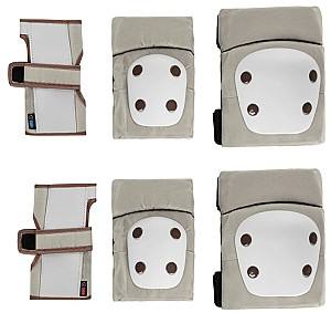 Echipament de protectie Kikka Boo pentru genunchi si coate Beige
