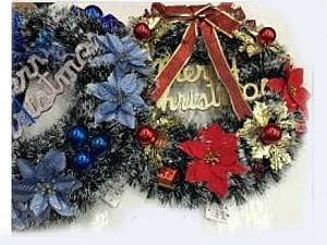 Елочная ветка Christmas Корона 50см