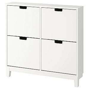 Обувница IKEA Stall 4 compartimente White 96x90 cm