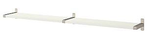 Полка на стену IKEA Bergshult/Granhult 160x20 Белый/Никелированный