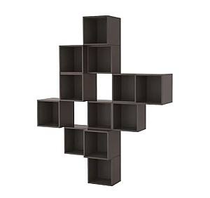 Полка на стену IKEA Eket  dark grey