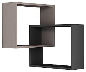 Полка на стену DECO Ring Light Mocha/Anthracite